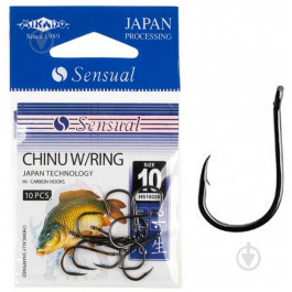 Mikado Sensual Chinu W/Rings / black nickel / №08 / 10pcs (HS10026-8B)