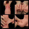 LoveToy 7.8'' Sliding Skin Dildo - Whole Testicle Flesh (6452LVTOY459) - зображення 8