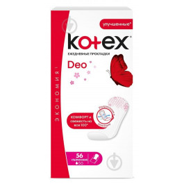 Kotex Прокладки щоденні  Deo ultra slim 56 шт.
