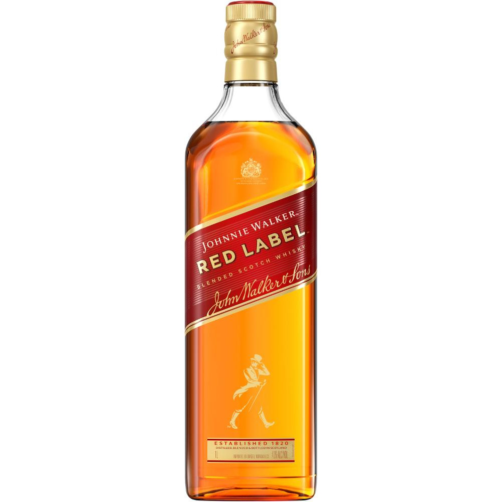 Johnnie Walker Віскі  "Red label" 1л (BDA1WS-JWR100-005) - зображення 1