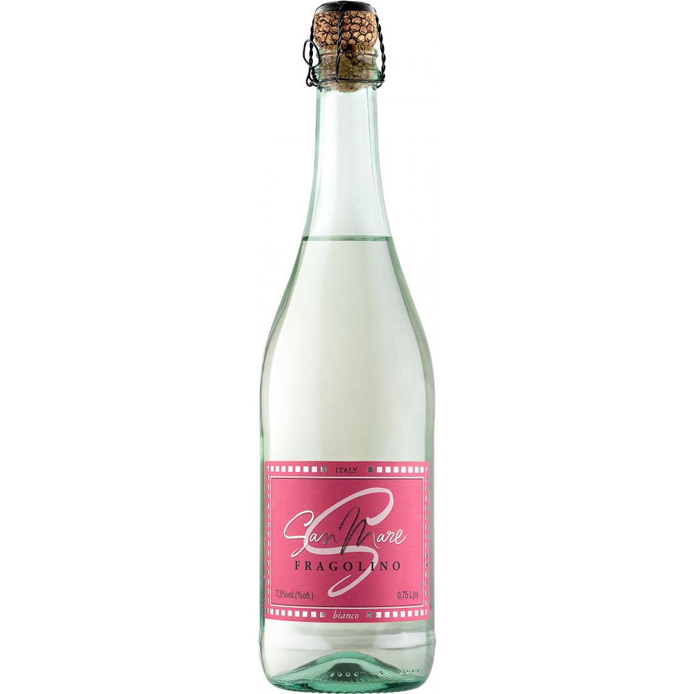 San Mare Алкогольный напиток Fragolino (со вкусом клубники, сладкое, белое) 0.75л (BDA1VN-SMR075-001) - зображення 1