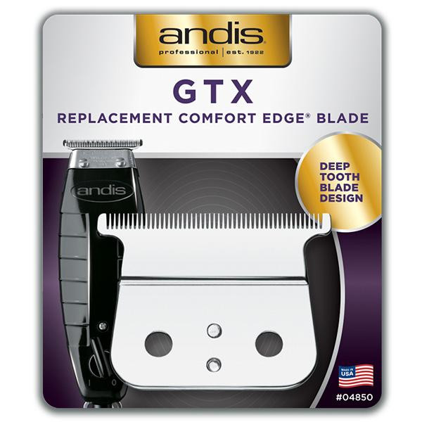 Andis Ніж із карбонової сталі на тример для стрижки Andis GTX Deep Tooth T-Outliner Replacement Blade - Ca - зображення 1
