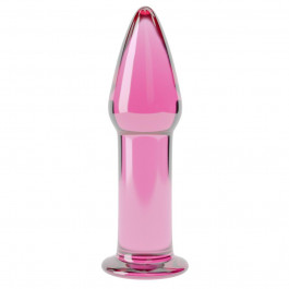 LoveToy Glass Romance Dildo GS12, розовая (6970260902991)