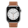 Apple Watch Hermes Series 7 LTE 41mm Silver S. Steel Case w. Gold Single Tour (MKHN3) - зображення 2