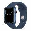 Apple Watch Series 7 GPS + Cellular 41mm Blue Aluminum Case w. Abyss Blue S. Band (MKHC3) - зображення 1