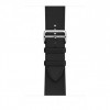 Apple Watch Hermes Series 7 LTE 45mm Silver S. Steel w. Noir Swift L. Single Tour D. Buckle (MKMG3+MHLU3) - зображення 3