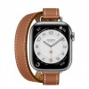 Apple Watch Hermes Series 7 LTE 41mm Silver S. Steel w. Attelage D. Tour Rouge H (MKLK3+MKG23) - зображення 2