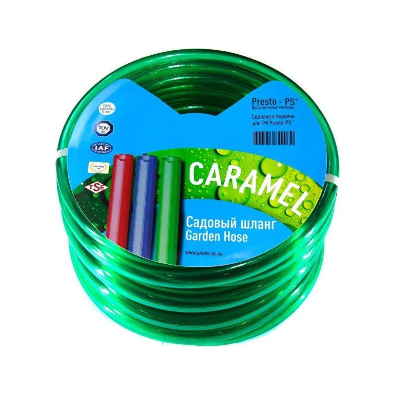 Presto-Ps Шланг поливочный силикон садовый Caramel (зеленый) диаметр 3/4 дюйма, длина 30 м (CAR-3/4 30) - зображення 1