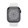 Apple Watch Series 8 GPS 45mm Midnight Aluminum Case w. White Sport Band S/M (MNP83+MP7G3) - зображення 2