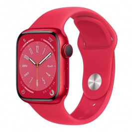 Apple Watch Series 8 GPS 41mm PRODUCT RED Aluminum Case w. PRODUCT RED S. Band - M/L (MNUH3)