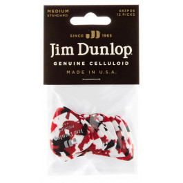 Dunlop Медиаторы  483P06MD Genuine Celluloid Confetti Medium Player's Pack (12 шт.)