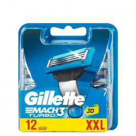 Gillette Змінні касети  Mach 3 Turbo 12 шт (3014260298111)