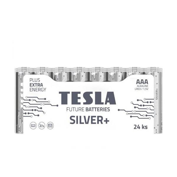 TESLA BATTERIES AAA bat Alkaline 24шт Silver+ 8594183392356 - зображення 1