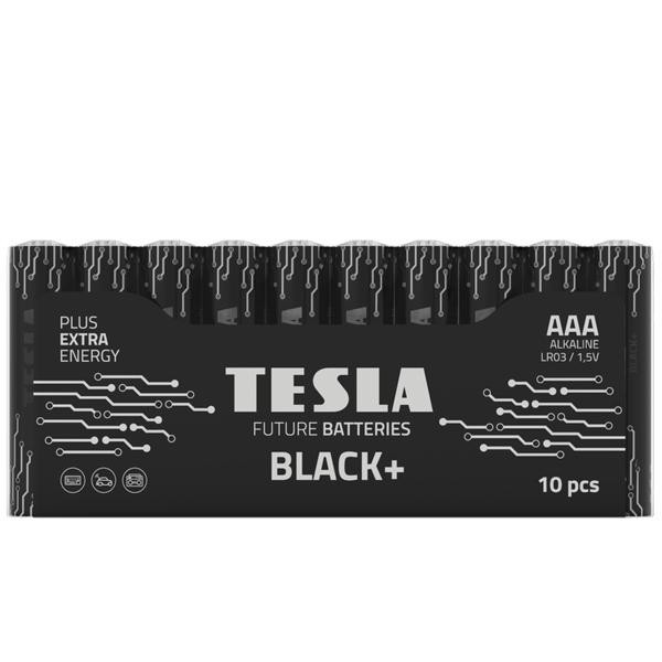 TESLA BATTERIES AAA bat Alkaline 10шт Black+ 8594183396682 - зображення 1