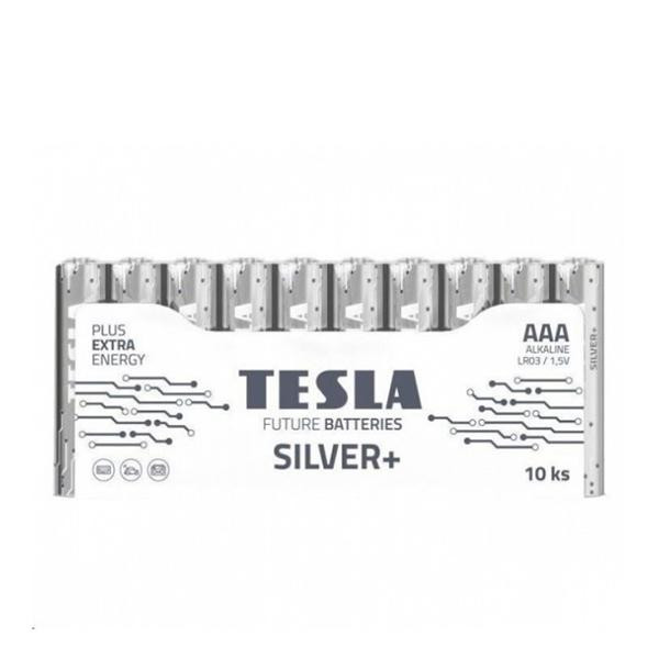 TESLA BATTERIES AAA bat Alkaline 10шт Silver+ 8594183392349 - зображення 1