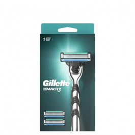   Gillette Станок  Mach3 3 змінні касети (леза) 7702018578559