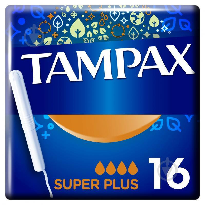 Tampax Тампоны  Super Plus Duo с апликатором 16 шт (4015400075110) - зображення 1
