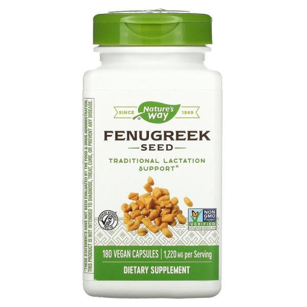 Nature's Way Пажитник, семена, Fenugreek, , 610 мг, 180 капсул - зображення 1