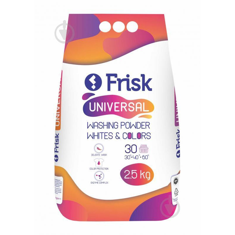 Frisk Порошок для прання  Universal 2.5 кг (4820197121144) - зображення 1