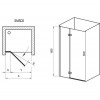 Ravak SmartLine SMSD2-100 (A) L хром+Transparent 0SLAAA00Z1 - зображення 2