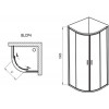 Ravak Blix BLCP4-80 полированный алюминий+Transparent 3B240C00Z1 - зображення 2