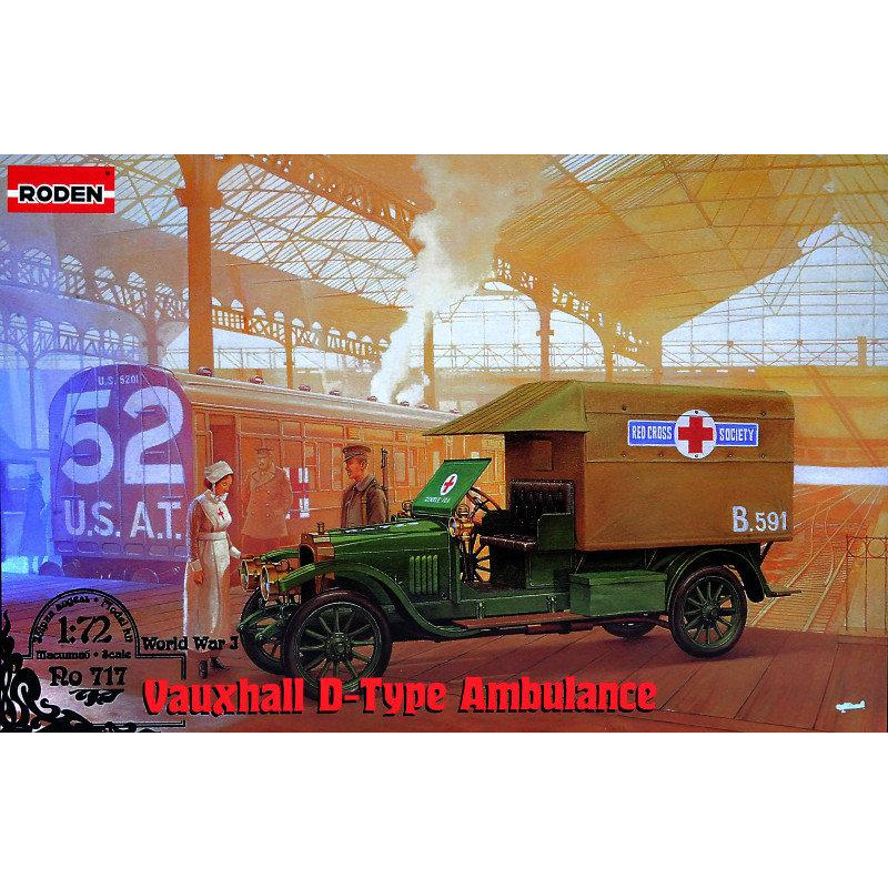 Roden Автомобиль Vauxhall D-type "Red Cross" (RN717) - зображення 1