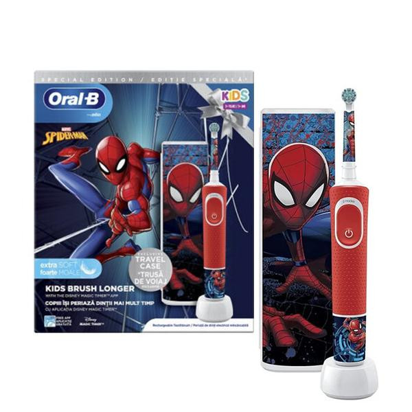 Oral-B D100.413.2K Kids Extra Soft Spider-Man Case - зображення 1