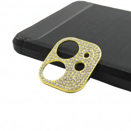 Epik Рамка на камеру захисна  Sparkles зі стразами для Apple iPhone 11 golden