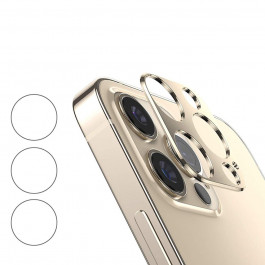 Epik Захисна рамка зі склом на задню камеру  Screen Saver для Apple iPhone 12 Pro Max golden