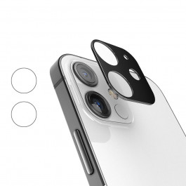 Epik Захисна рамка зі склом на задню камеру  Screen Saver для Apple iPhone 12 Mini, Black