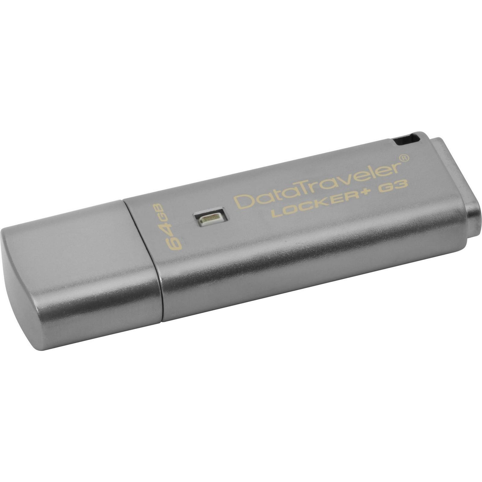 Kingston 64 GB DataTraveler Locker+ G3 (DTLPG3/64GB) - зображення 1