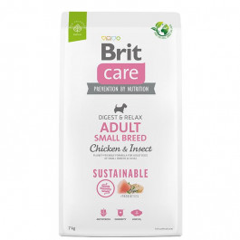Brit Care Sustainable  Adult Small Breed Chicken & Insect 1 кг (172172)