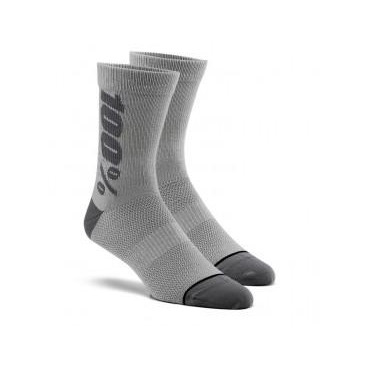 Ride 100% Мотоноски Ride 100% Rythym Merino Wool Performance Socks Grey S-M - зображення 1