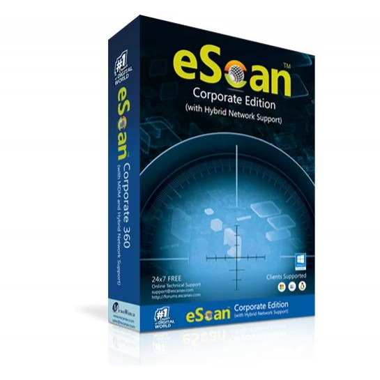 MicroWorld Technologies eScan Corporate Edition (with Hybrid Network Support) (ES-03CRV14-5) - зображення 1