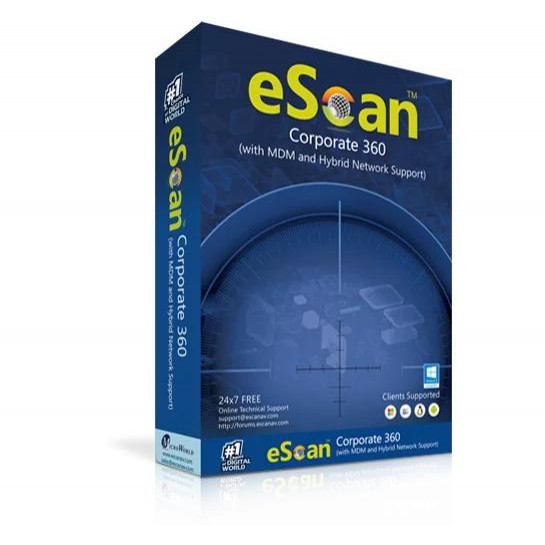 MicroWorld Technologies eScan Corporate 360 (with MDM & Hybrid Network Support) (ES-03CR360-1) - зображення 1