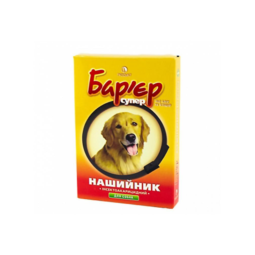 Продукт Бар'єр нашийник для собак від бліх та кліщів , 65 см - зображення 1