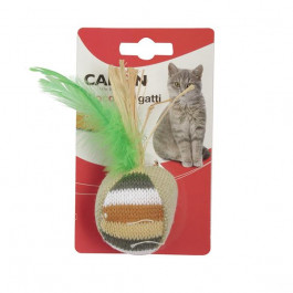 Camon Cat toy - feathered ball Пернатий м'ячик (AG035)