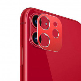 XO Захисна рамка зі склом  Tempered на задню камеру для Apple iPhone 11 red