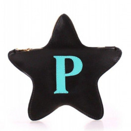 Poolparty Кожаный клатч-косметичка  STAR (star-black-blue)