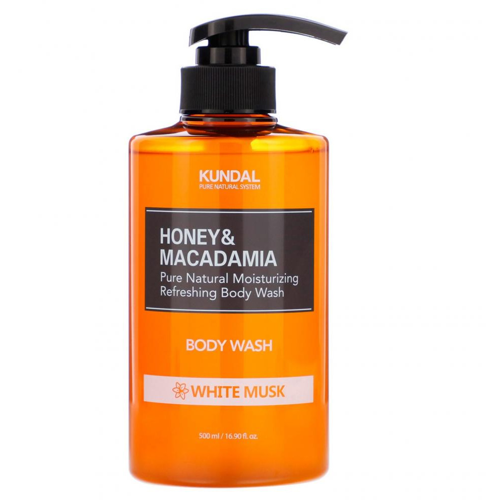 KUNDAL Поживний ароматичний гель для душу Honey & Macadamia Body White Musk  500 мл - зображення 1