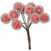JUMI Украшение елочное "Снежные ягоды на ветке", пластик, красный (5900410675612) - зображення 1