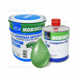 Mobihel 325 Світло-зелена Автоемаль акрилова 2К Mobihel 0,75л + 9900 Затверджувач 0,375л