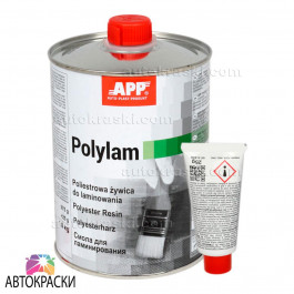 Auto-Plast Produkt (APP) APP PE POLY-PLAST Смола поліефірна для ламінування 1л + Затверджувач