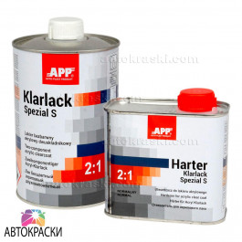 Auto-Plast Produkt (APP) APP 2K HS SPEZIAL KLARLACK Акриловий лак 1л + 0,5л затверджувач
