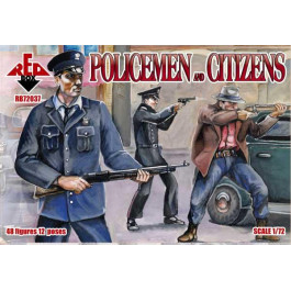 Red Box Policemen and citizens (RB72037)