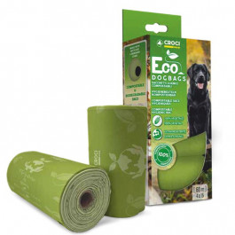 Croci Eco Dog Bags Пакети для собачих фекалій, 4 рулони по 15 пакетів 4 шт. (C6020985)