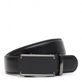 Borsa Leather Ремінь  V1GKX41-black чоловічий шкіряний чорний під штани з автоматичною пряжкою