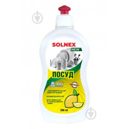 SOLNEX Засіб для ручного миття посуд  Лимон 0,5л (4820233090571)