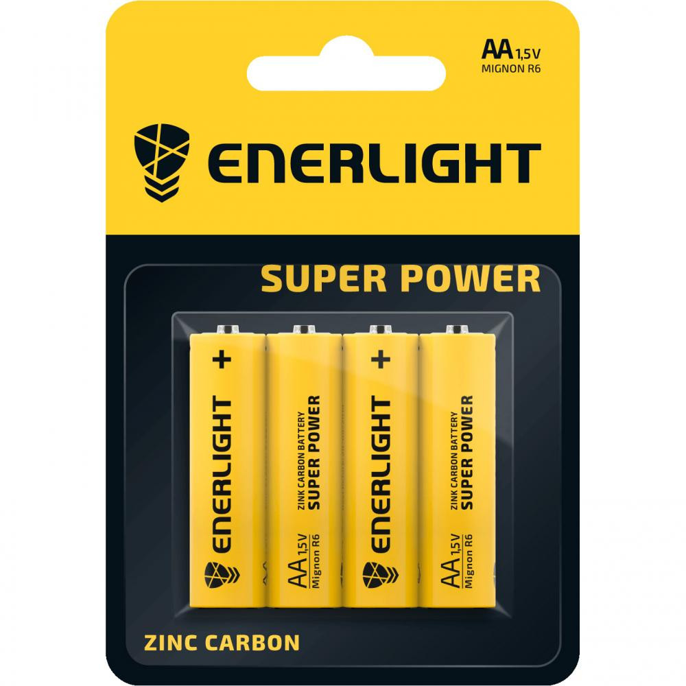 Enerlight AA bat Zinc-Carbon 4шт Super Power 80060104 - зображення 1