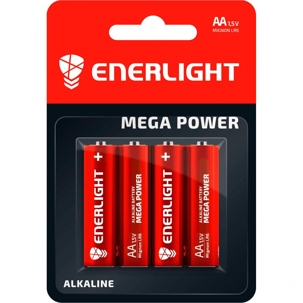 Enerlight AA bat Alkaline 4шт Mega Power 90060104 - зображення 1